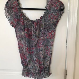 Boho flower top